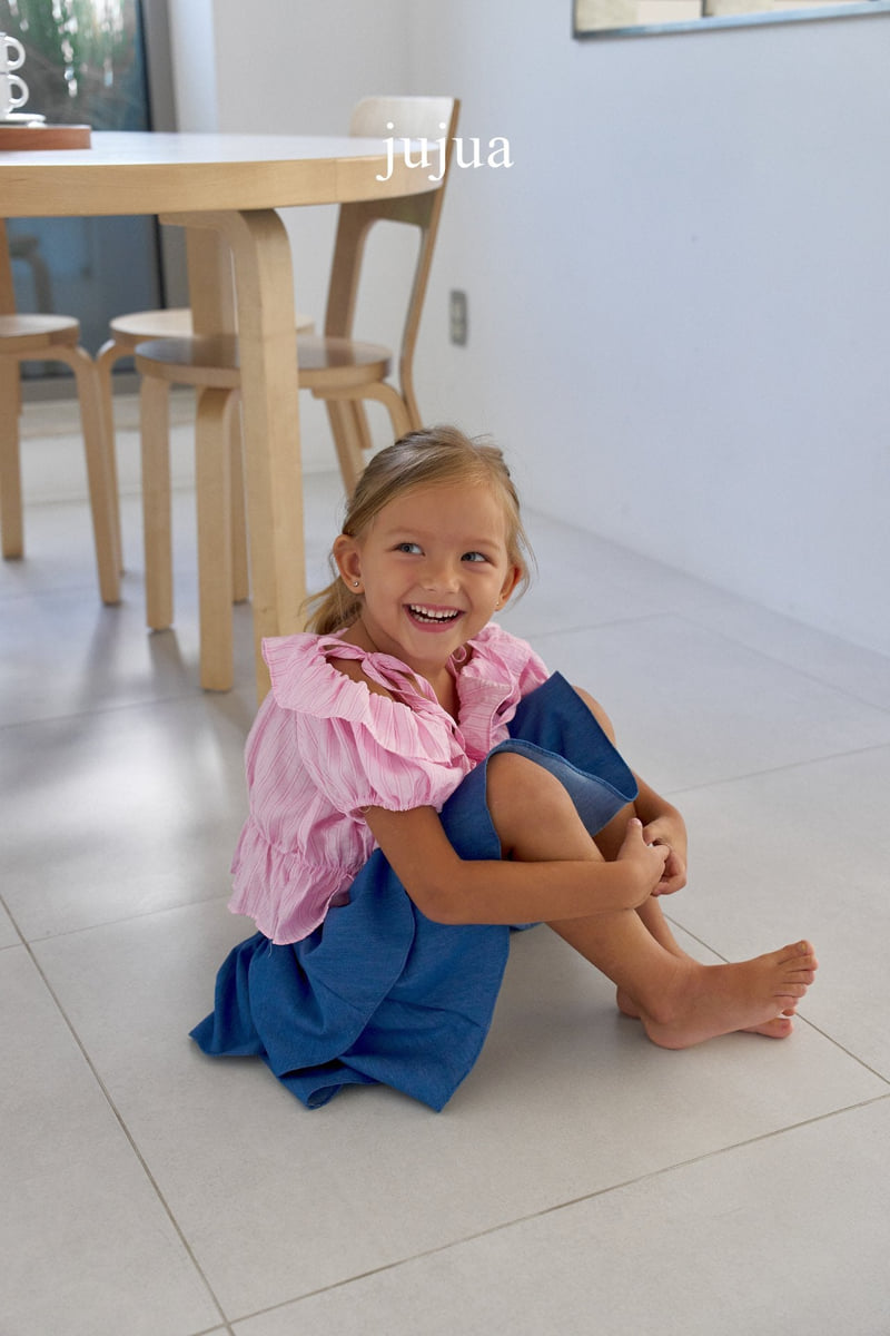 Jujua - Korean Baby Fashion - #babyoninstagram - Denim Tiered Skirt - 6
