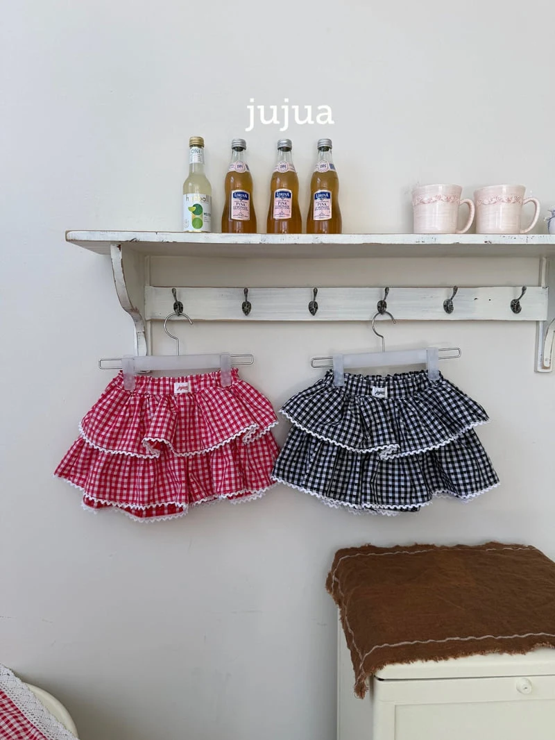Jujua - Korean Baby Fashion - #babyoninstagram - Check Skort - 3