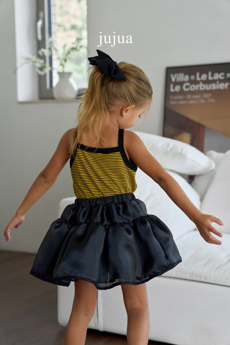 Jujua - Korean Baby Fashion - #babyoutfit - Stripe Sleeveless Tee - 12