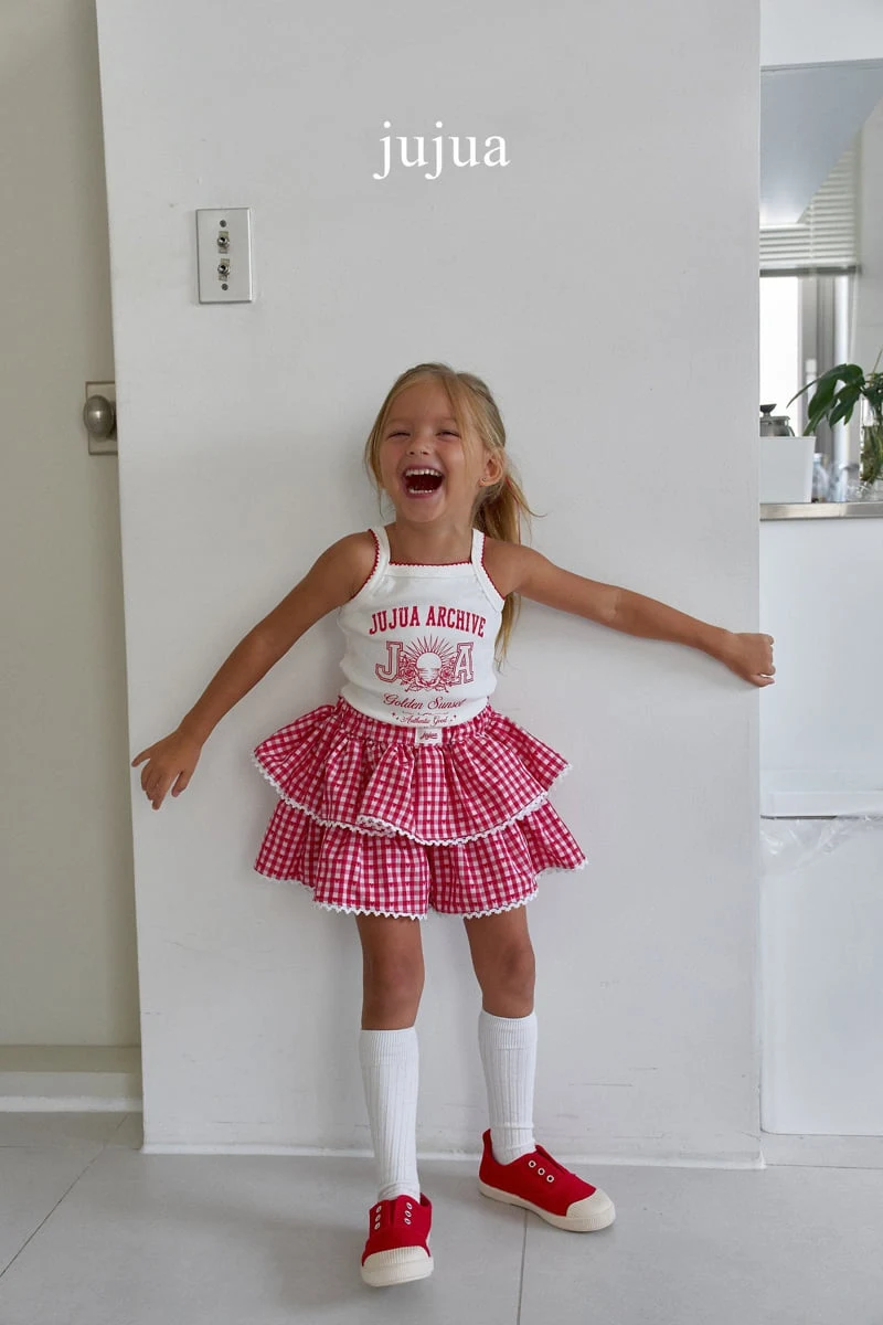 Jujua - Korean Baby Fashion - #babyoutfit - Check Skort - 6