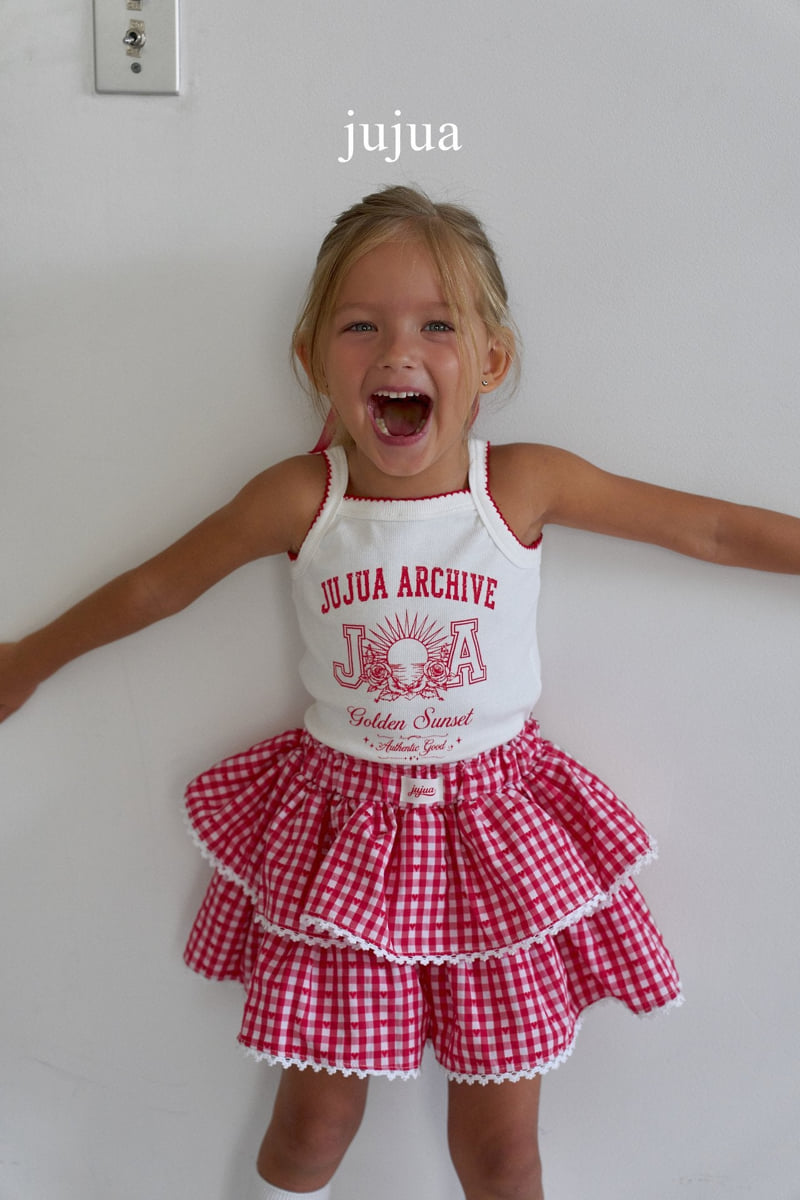 Jujua - Korean Baby Fashion - #babywear - Check Skort - 7