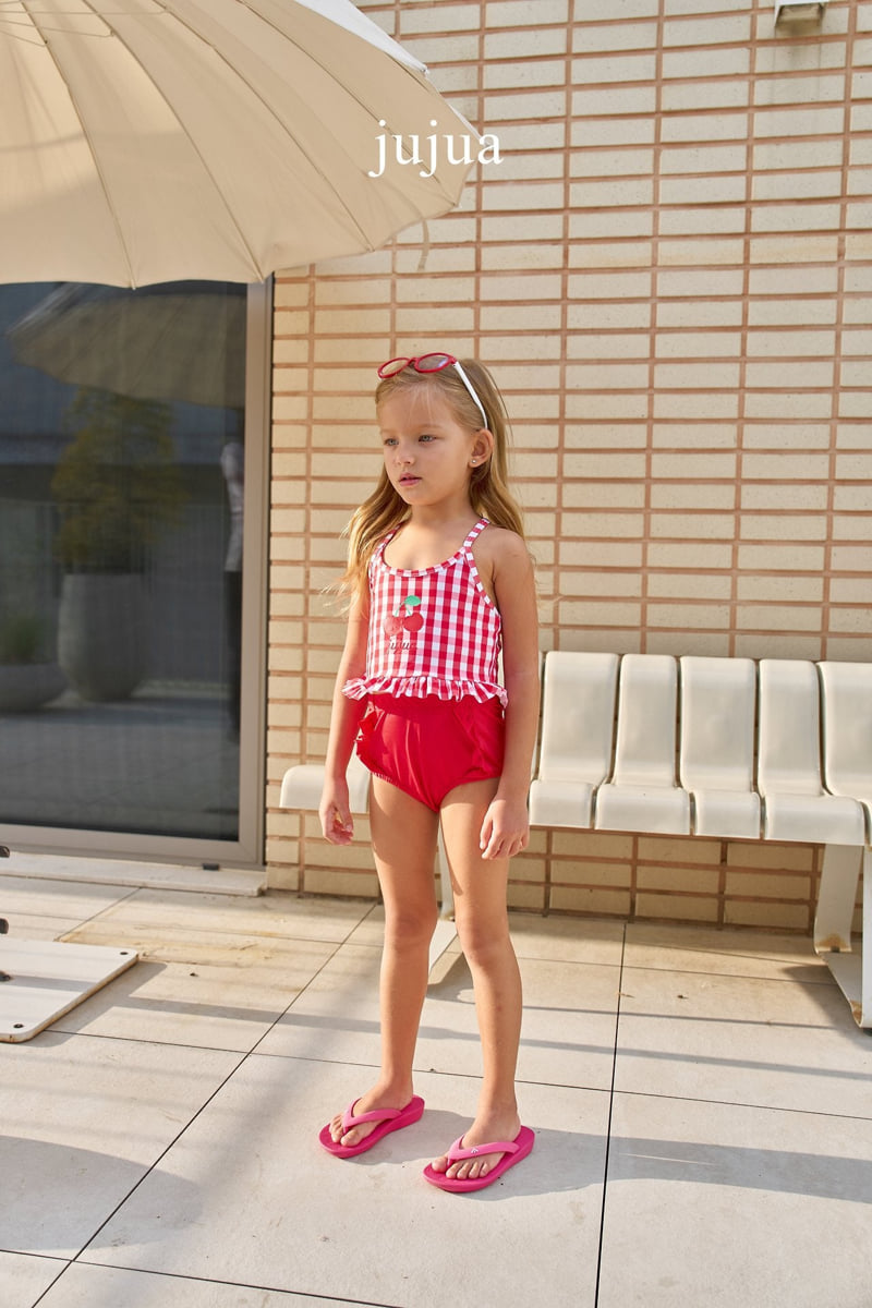 Jujua - Korean Baby Fashion - #onlinebabyboutique - Cherry Swimsuit - 2
