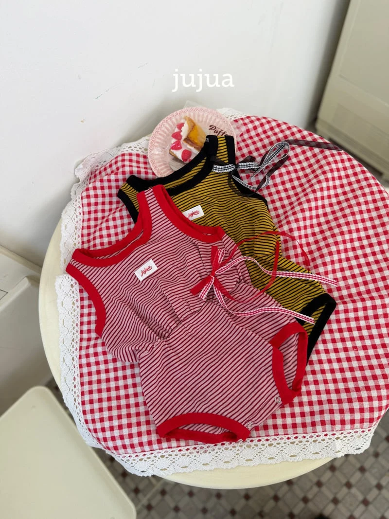 Jujua - Korean Baby Fashion - #onlinebabyshop - Stripe Suit - 2