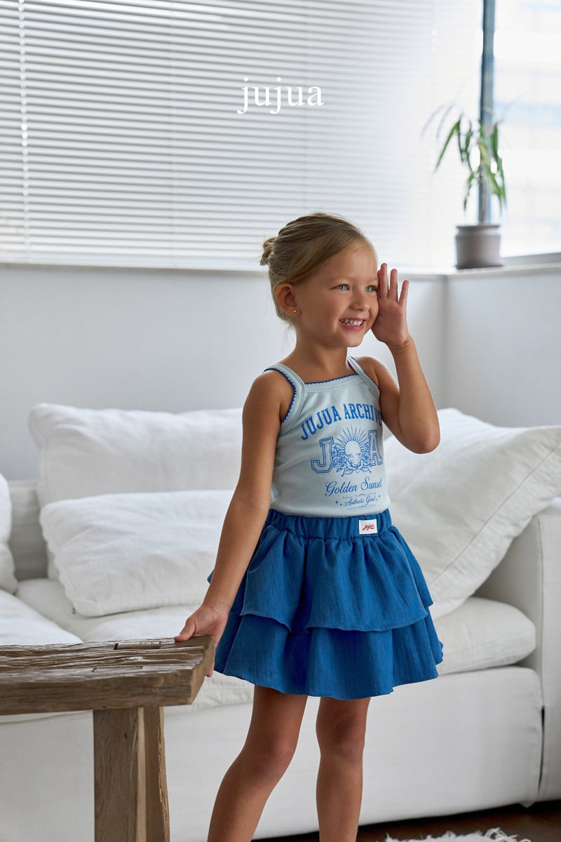 Jujua - Korean Baby Fashion - #onlinebabyshop - Archive Sleeveless Tee - 3