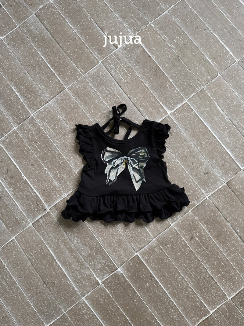 Jujua - Korean Baby Fashion - #onlinebabyshop - Ribbon Tee