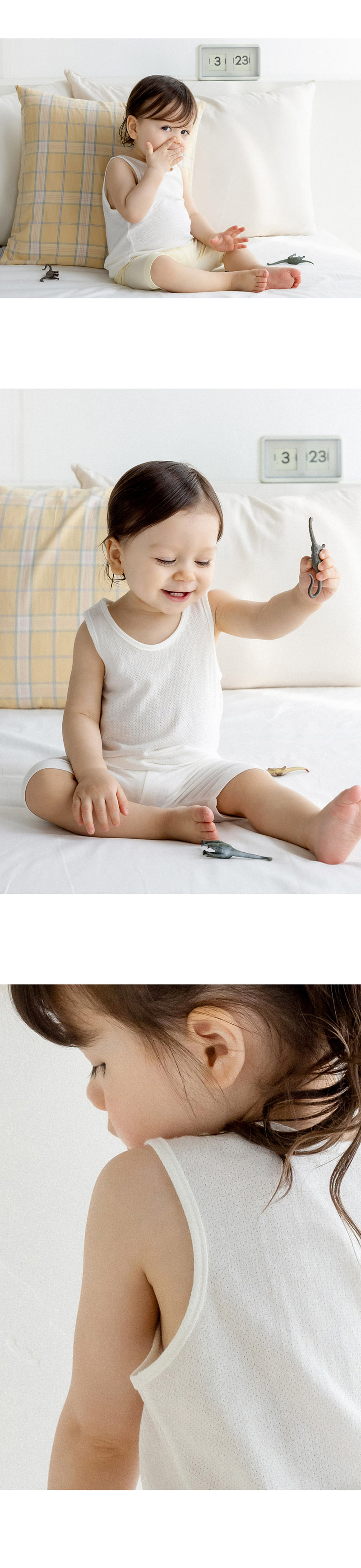 Kids Clara - Korean Baby Fashion - #smilingbaby - Pure Basic Mesh Running 2P Set - 4
