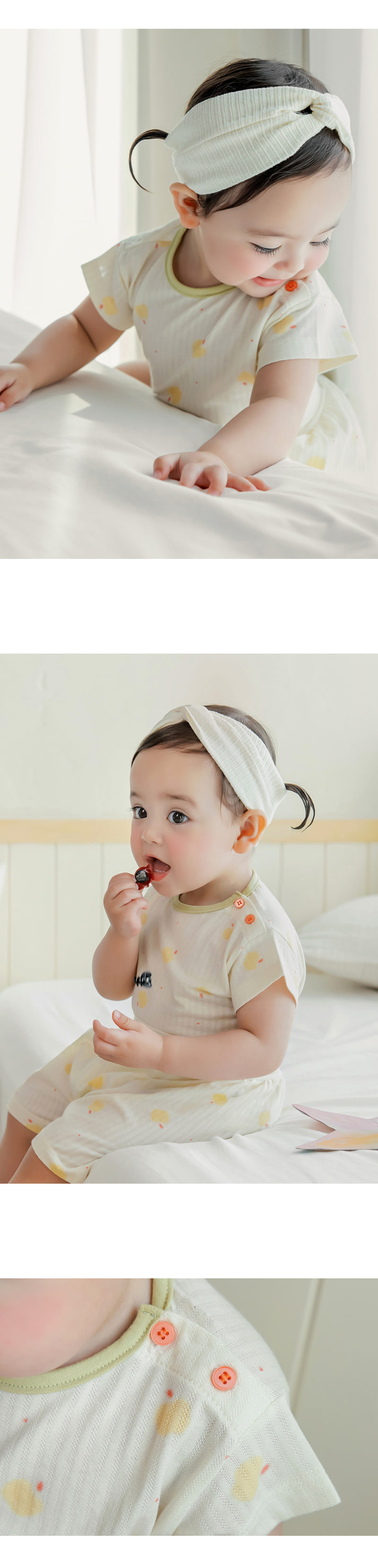 Kids Clara - Korean Baby Fashion - #babyboutique - Aromi Comfy Belly Baby Loungewear - 3