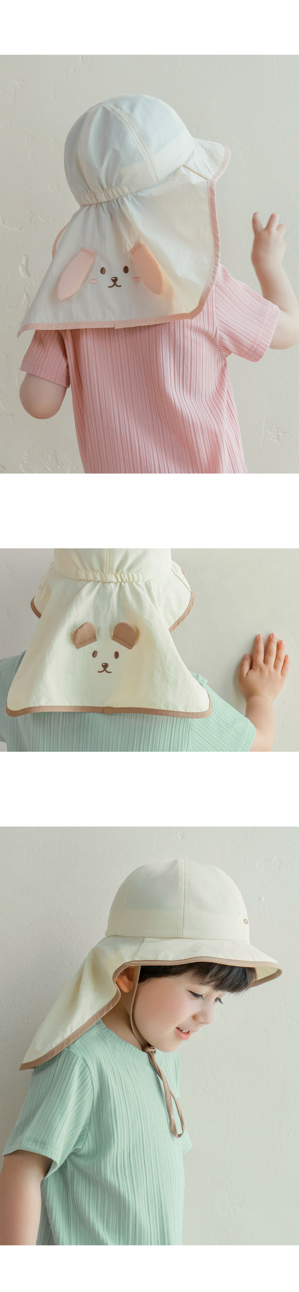 Kids Clara - Korean Baby Fashion - #babyboutique - Luya Baby Flap Cap - 5