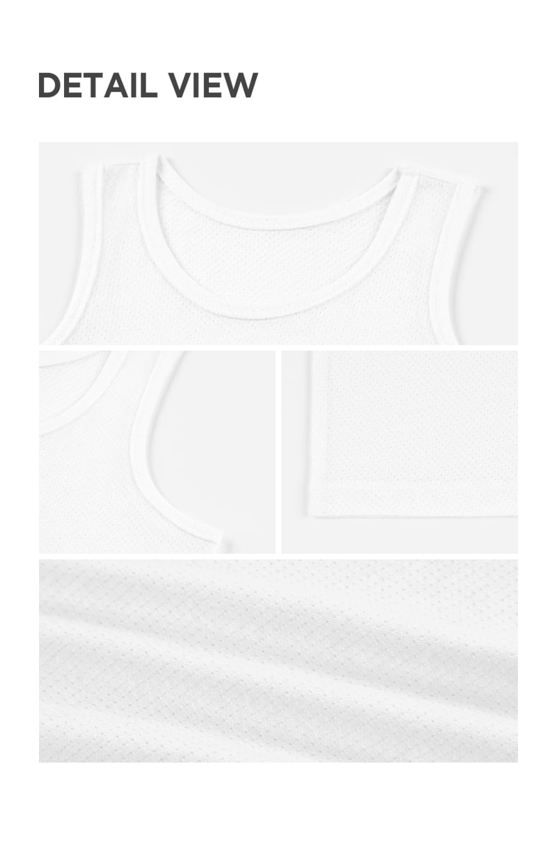 Kids Clara - Korean Baby Fashion - #babyfashion - Pure Basic Mesh Running 2P Set - 7