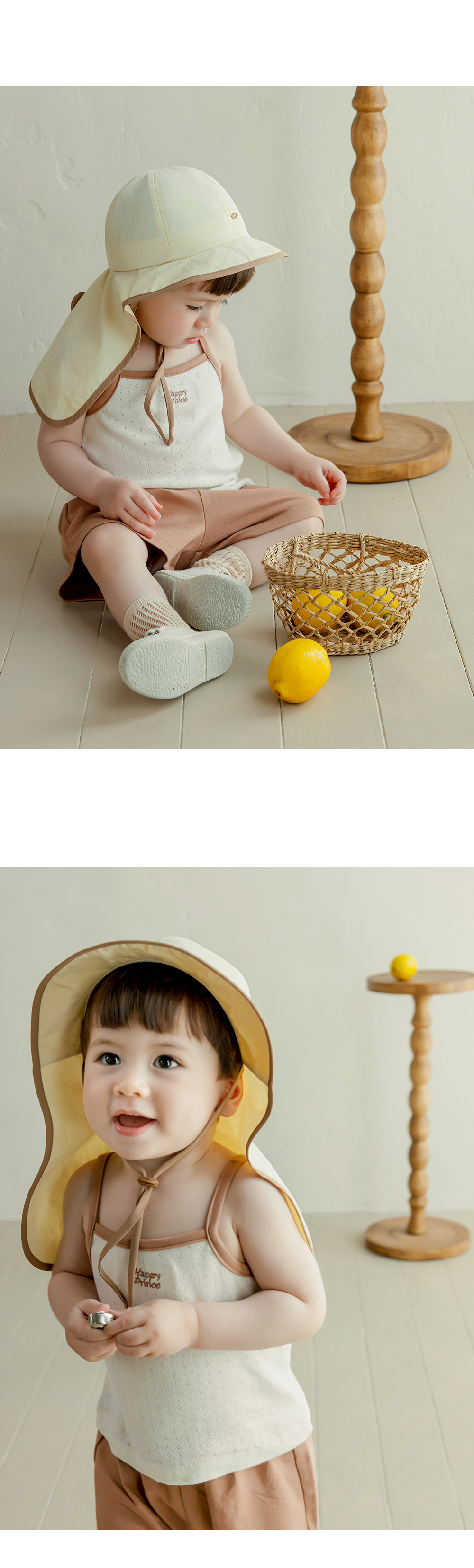 Kids Clara - Korean Baby Fashion - #babyfashion - Luya Baby Flap Cap - 8