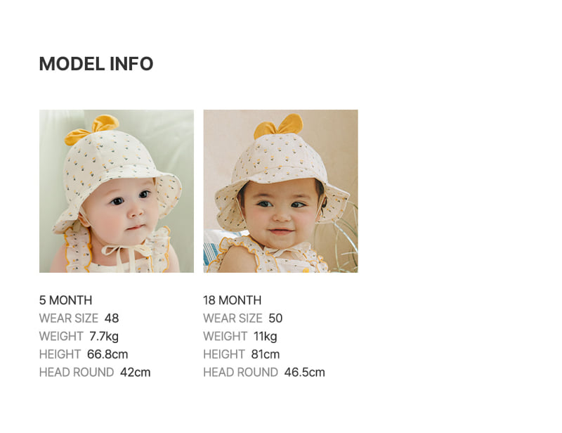 Kids Clara - Korean Baby Fashion - #babygirlfashion - Cheny Baby Sun Hat - 10