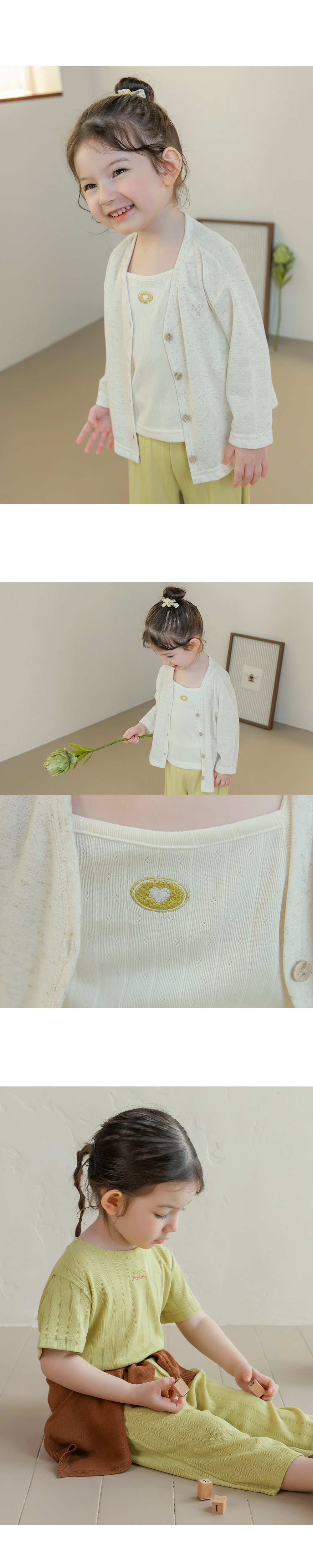Kids Clara - Korean Baby Fashion - #babyfever - Bloom Pleats 3-Piece Setup - 4
