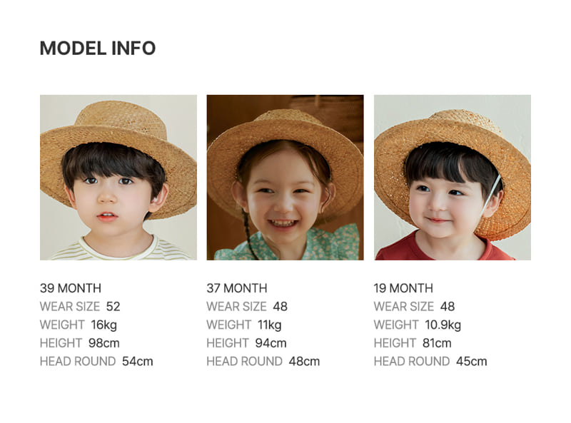 Kids Clara - Korean Baby Fashion - #babyoutfit - Delin Baby Raffia Panama Hat - 10
