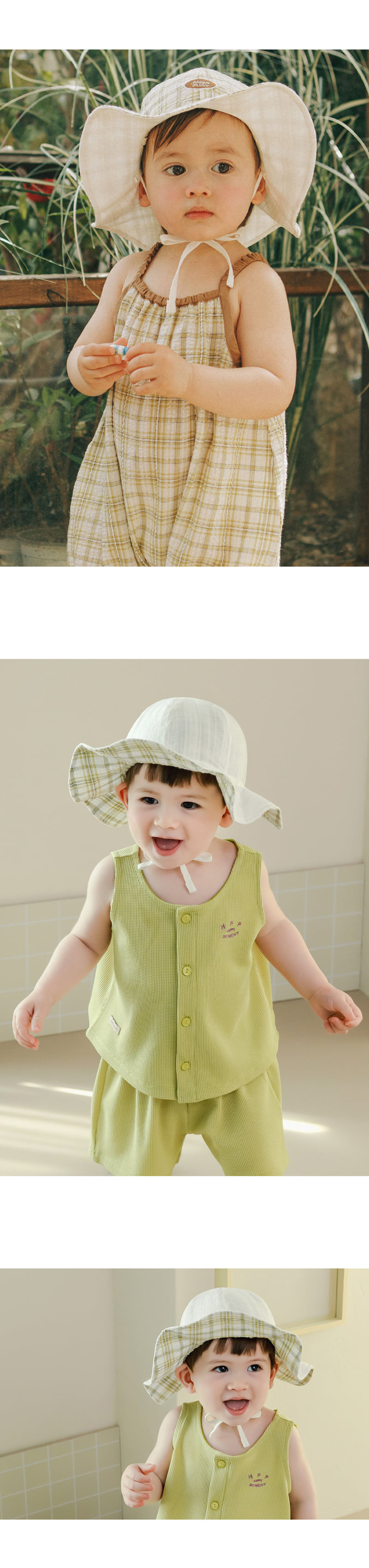 Kids Clara - Korean Baby Fashion - #babyoutfit - Obin Reversible Baby Sun Hat - 3