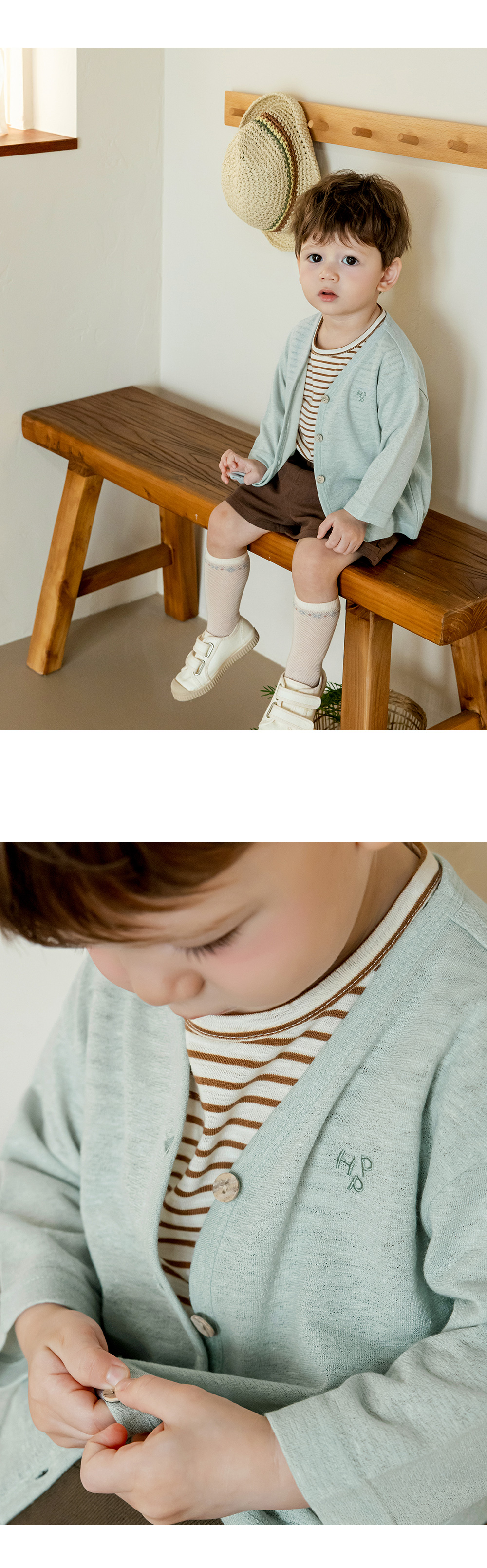 Kids Clara - Korean Baby Fashion - #babyoutfit - Hearts Cardigan - 3