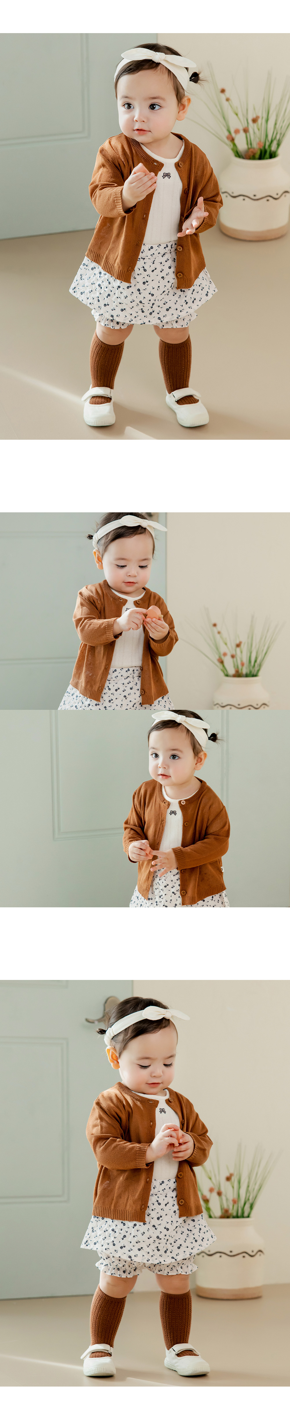 Kids Clara - Korean Baby Fashion - #onlinebabyboutique - Mine Knit Cardigan - 3