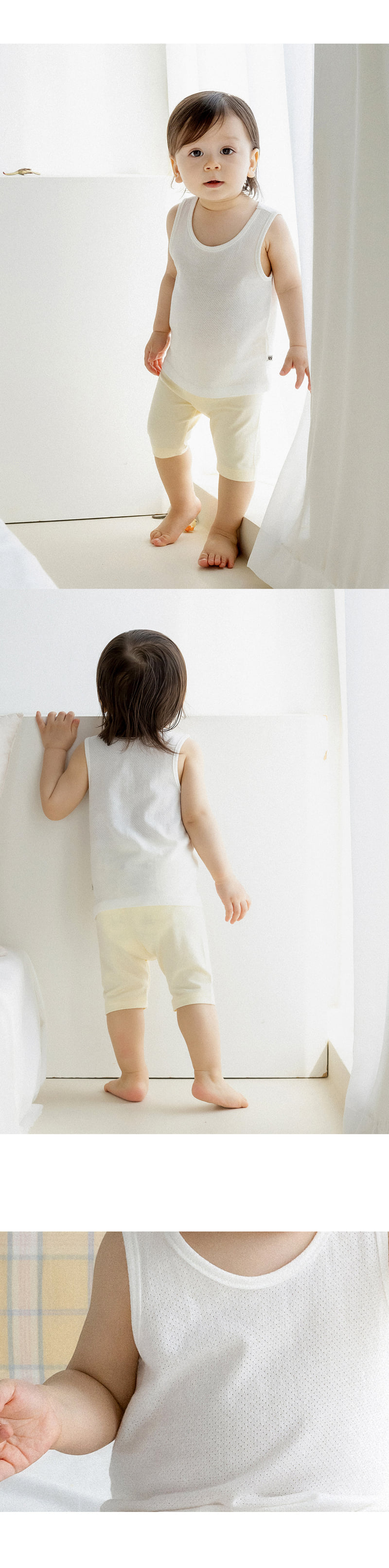 Kids Clara - Korean Baby Fashion - #smilingbaby - Pure Basic Mesh Running 2P Set - 3