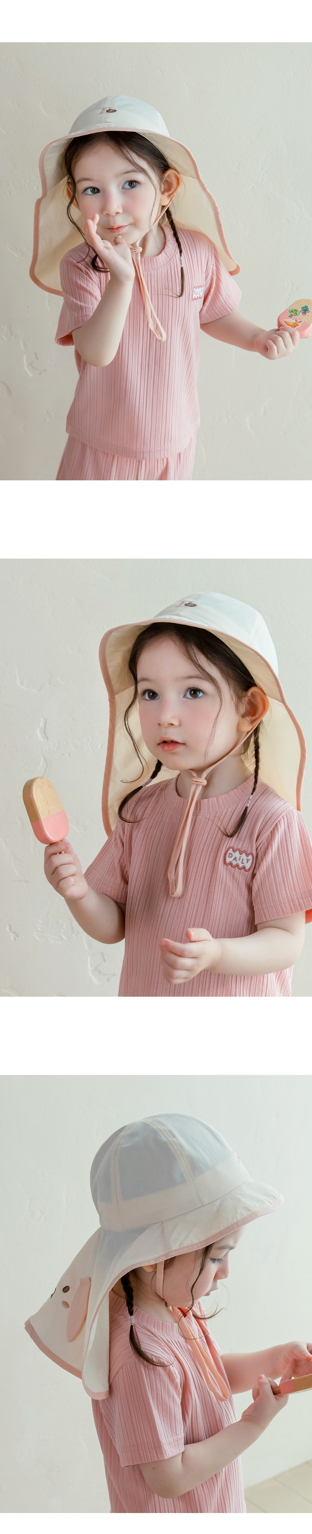 Kids Clara - Korean Baby Fashion - #onlinebabyshop - Luya Baby Flap Cap - 4