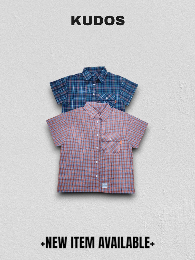 Kudos - Korean Children Fashion - #Kfashion4kids - Check Shirt