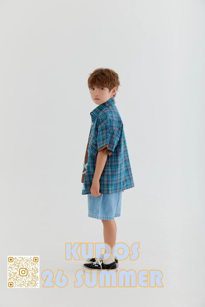 Kudos - Korean Children Fashion - #discoveringself - Check Shirt - 10