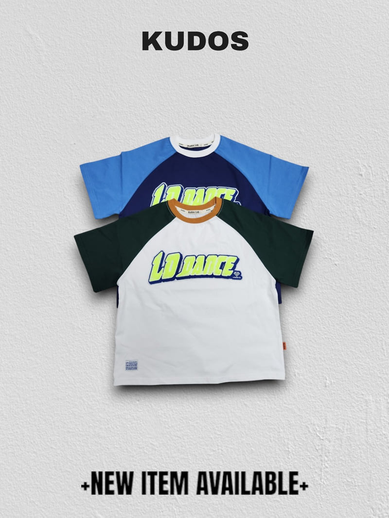 Kudos - Korean Children Fashion - #discoveringself - Neon Patch Short Sleeve Tee