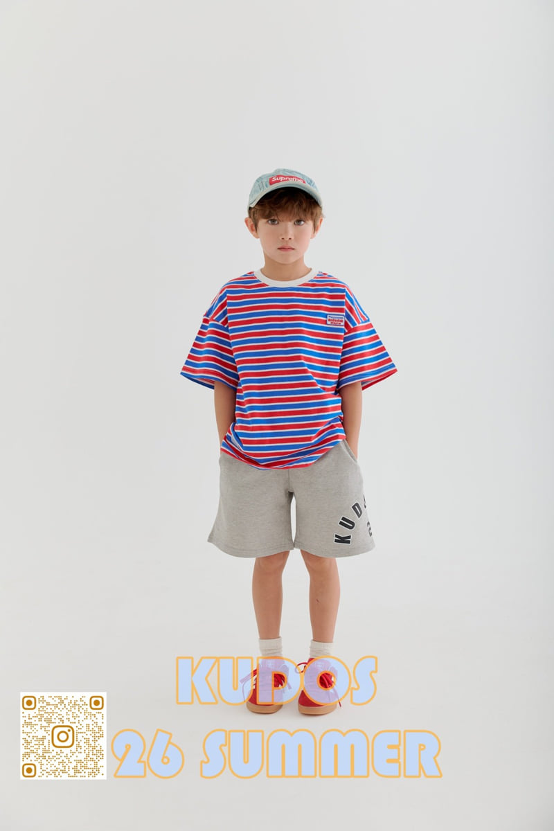 Kudos - Korean Children Fashion - #kidsstore - Stripe Short Sleeve Tee - 3