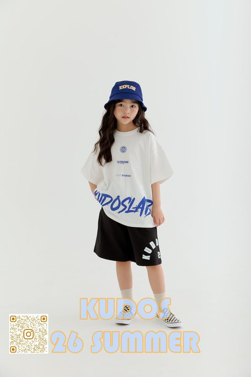 Kudos - Korean Children Fashion - #kidzfashiontrend - Calligraphy Short Sleeve Tee - 8