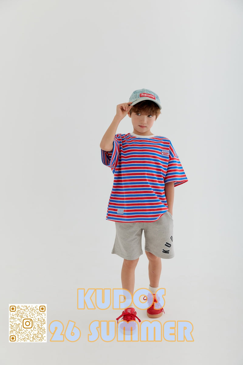 Kudos - Korean Children Fashion - #kidsstore - Stripe Short Sleeve Tee - 4