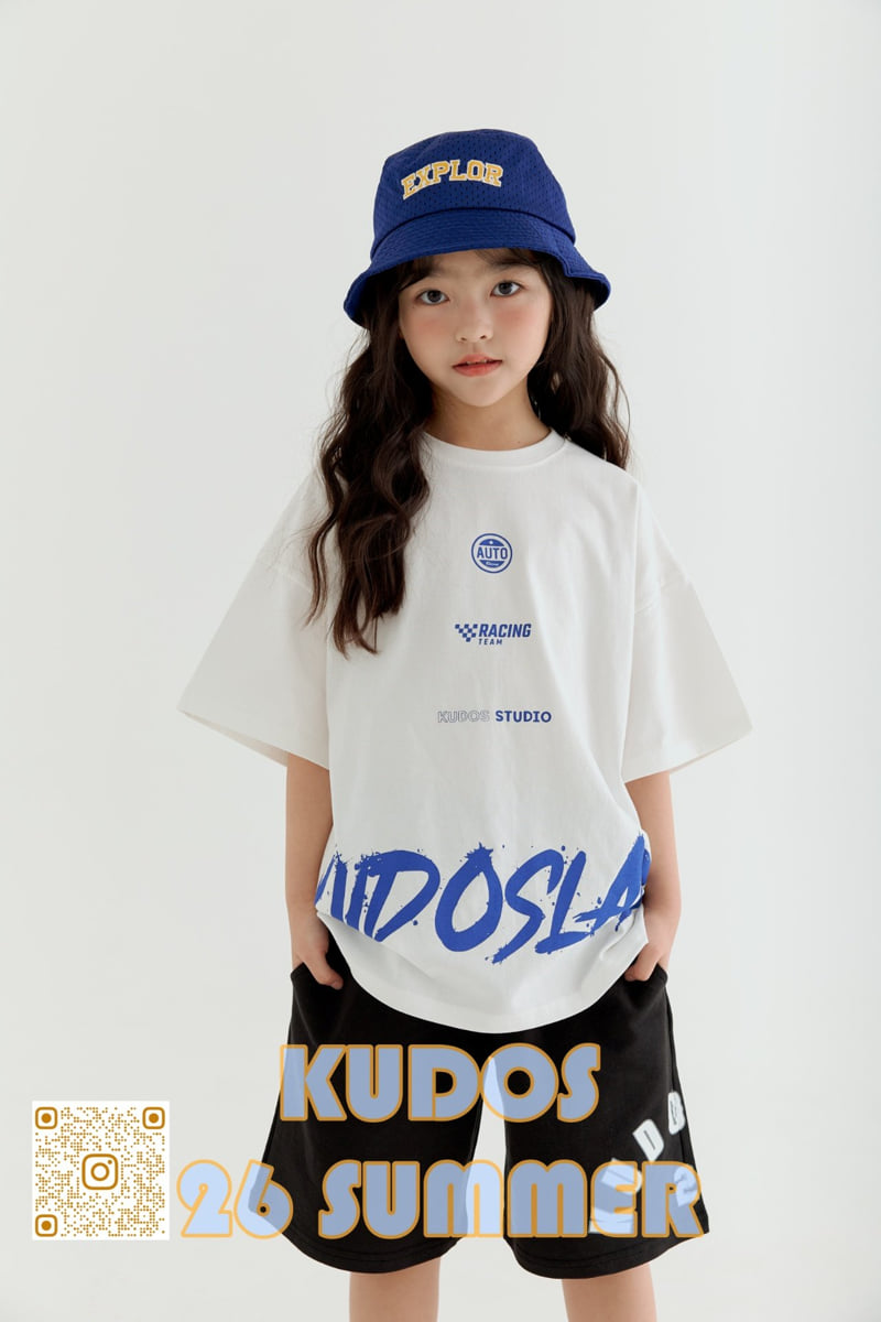 Kudos - Korean Children Fashion - #littlefashionista - Calligraphy Short Sleeve Tee - 10
