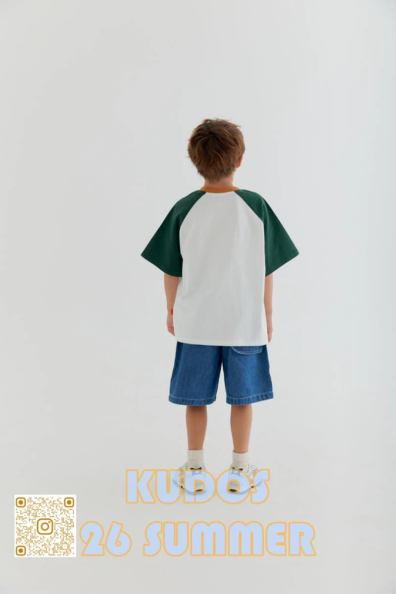 Kudos - Korean Children Fashion - #littlefashionista - Neon Patch Short Sleeve Tee - 7