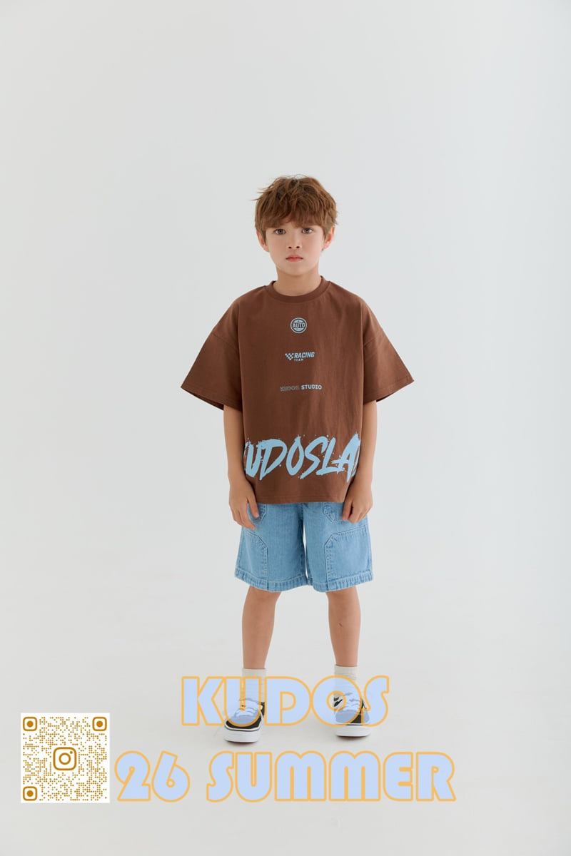 Kudos - Korean Children Fashion - #minifashionista - Calligraphy Short Sleeve Tee - 12