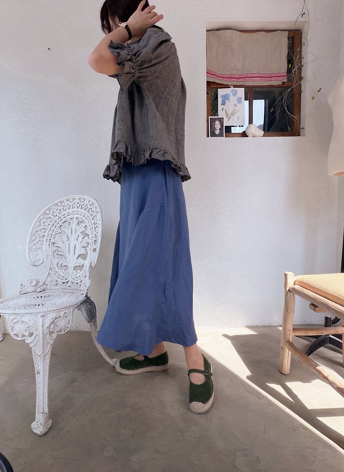 Lagrass - Korean Women Fashion - #momslook - Bean Check Blouse - 7