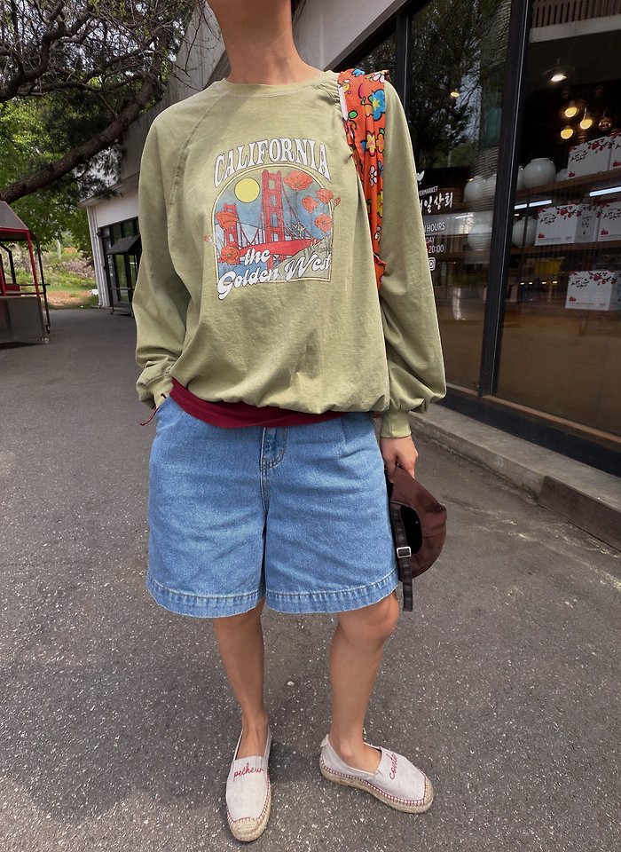 Lagrass - Korean Women Fashion - #momslook - Golden Sweatshirt - 6