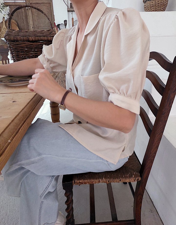 Lagrass - Korean Women Fashion - #vintageinspired - Risser Blouse - 2