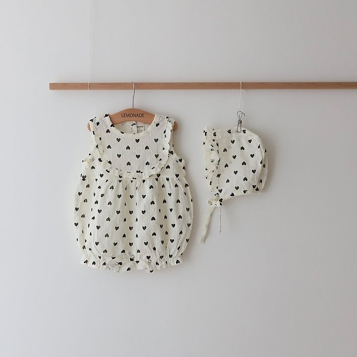 Lemonade - Korean Baby Fashion - #babyboutique - Cupid Set (Romper + Bonnet) - 5
