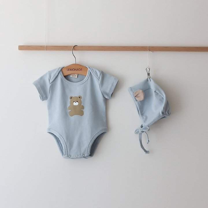 Lemonade - Korean Baby Fashion - #babyboutique - Teto Set (Romper + Bonnet) - 3