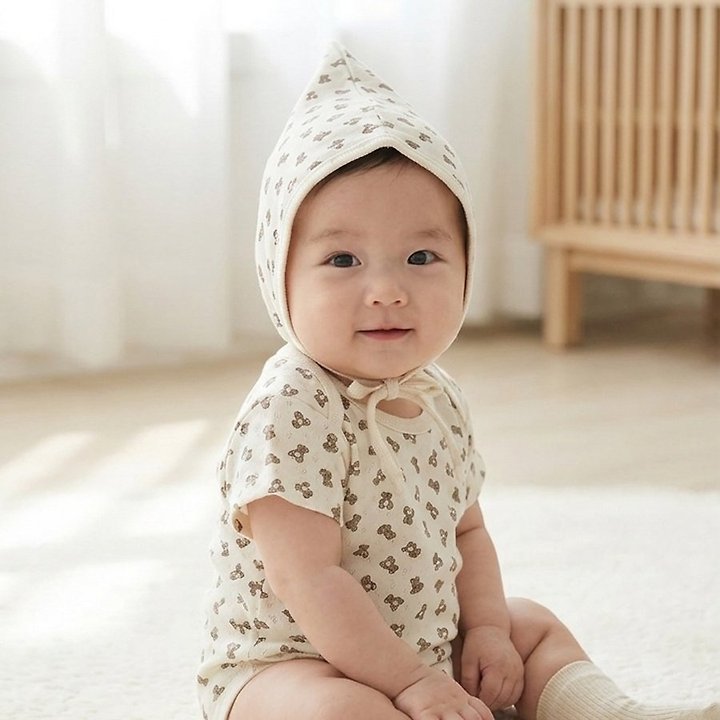Lemonade - Korean Baby Fashion - #babyboutique - Little Bear Set (Romper + Bonnet) - 9
