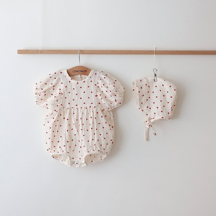Lemonade - Korean Baby Fashion - #babyboutiqueclothing - Medley Set (Romper + Bonnet) - 4