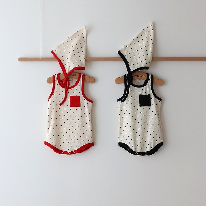 Lemonade - Korean Baby Fashion - #babyclothing - Water Drop Set (Romper + Bonnet)