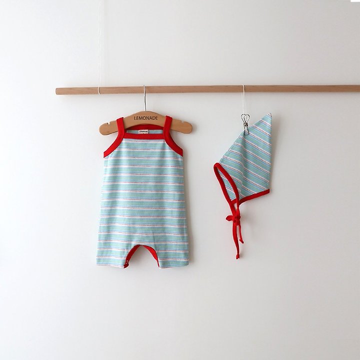 Lemonade - Korean Baby Fashion - #babygirlfashion - Kiki Set (Romper + Bonnet) - 3
