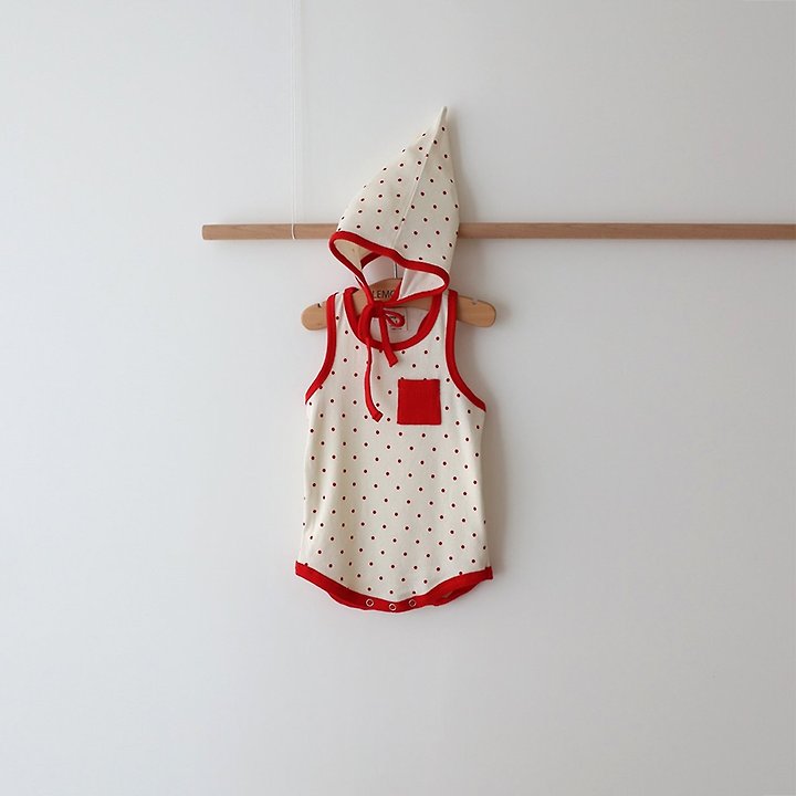 Lemonade - Korean Baby Fashion - #babylifestyle - Water Drop Set (Romper + Bonnet) - 5