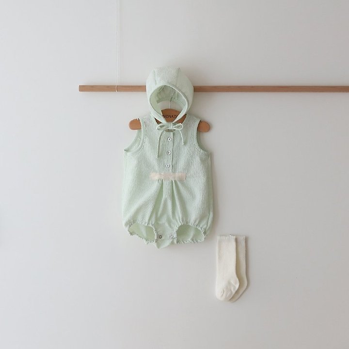 Lemonade - Korean Baby Fashion - #babylifestyle - Ripple Set (Romper + Bonnet) - 4