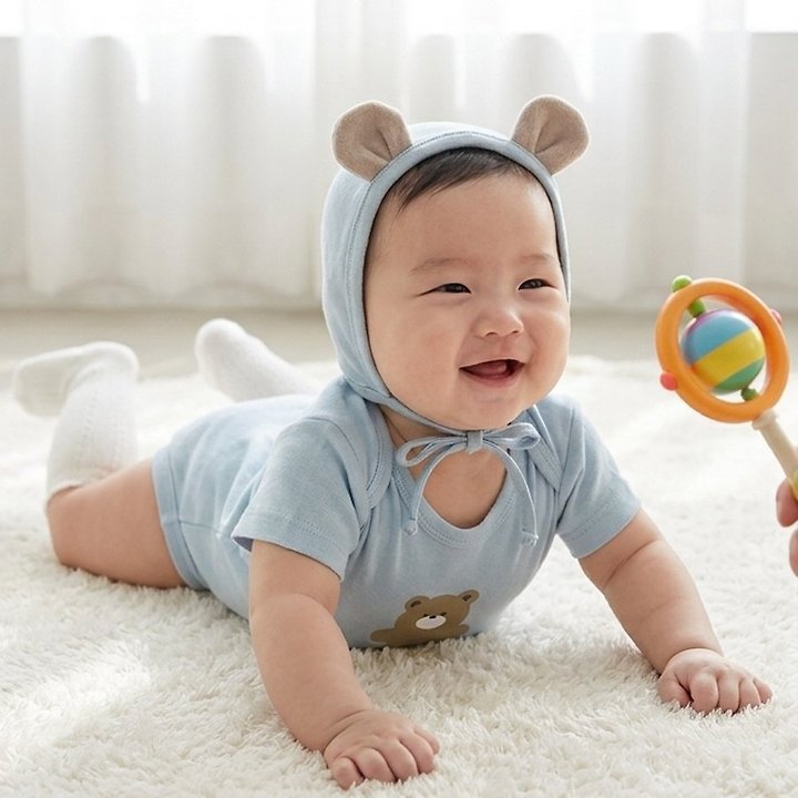 Lemonade - Korean Baby Fashion - #babyootd - Teto Set (Romper + Bonnet) - 11