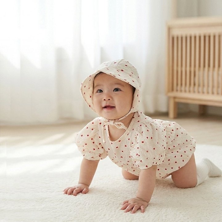 Lemonade - Korean Baby Fashion - #babyootd - Medley Set (Romper + Bonnet) - 10