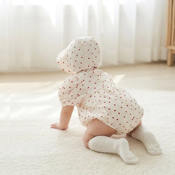 Lemonade - Korean Baby Fashion - #babyoutfit - Medley Set (Romper + Bonnet) - 11