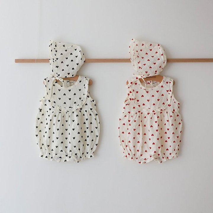 Lemonade - Korean Baby Fashion - #babywear - Cupid Set (Romper + Bonnet)