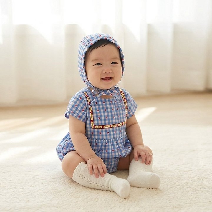 Lemonade - Korean Baby Fashion - #babywear - Sera Set (Romper + Bonnet) - 11