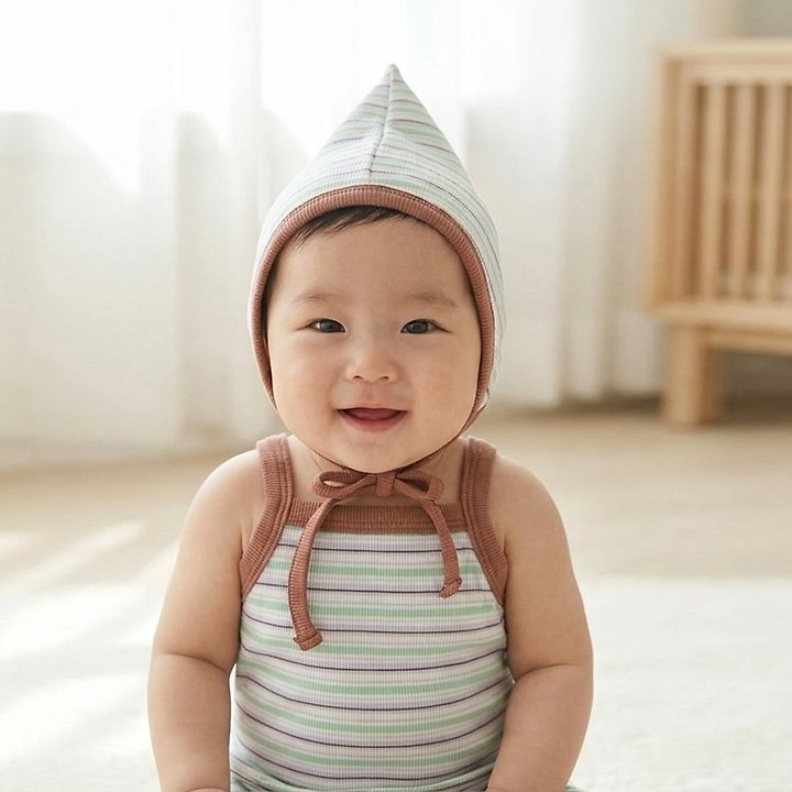 Lemonade - Korean Baby Fashion - #babywear - Kiki Set (Romper + Bonnet) - 9