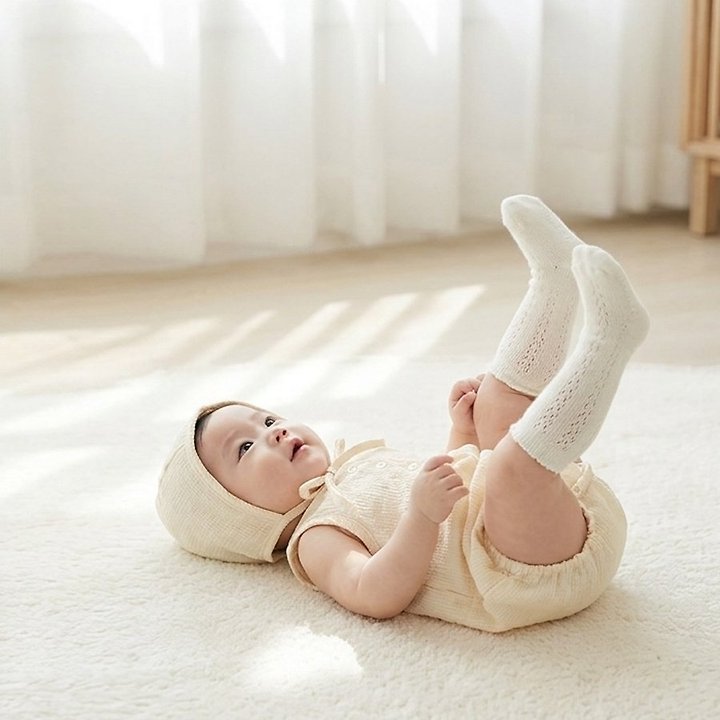 Lemonade - Korean Baby Fashion - #onlinebabyboutique - Ripple Set (Romper + Bonnet) - 9