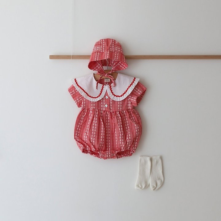 Lemonade - Korean Baby Fashion - #onlinebabyshop - Flower Petal Set (Romper + Bonnet) - 2